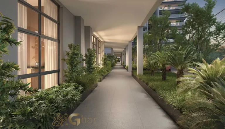 Praça de chegada do Lindenberg Alto das Nações com paisagismo e acesso elegante