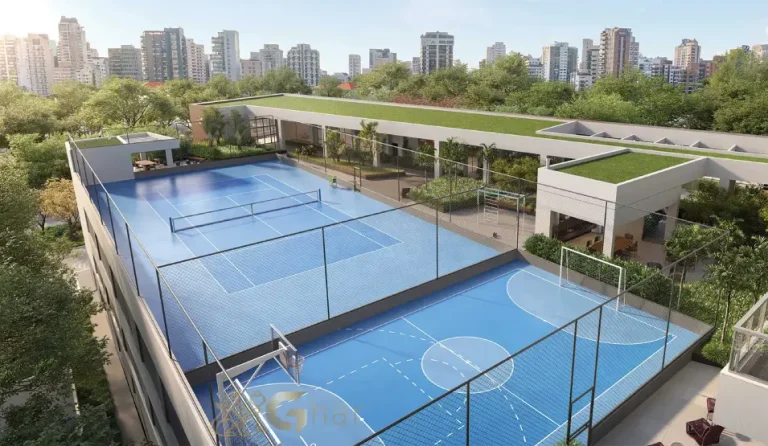 Quadra de tênis oficial no Lindenberg Alto das Nações em São Paulo