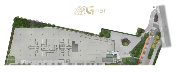 Planta de implantação do 3º subsolo do Lindenberg Alto das Nações