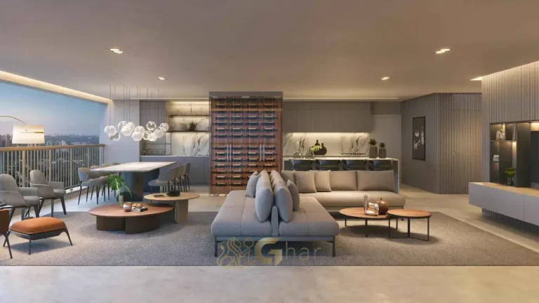 Sala do apartamento decorado de 220 m² no Lindenberg Alto de Pinheiros com alto padrão