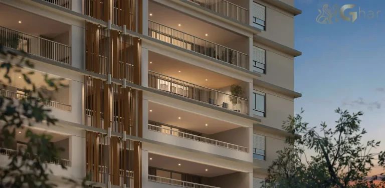 Arquitetura da fachada com varandas do Lindenberg Alto de Pinheiros no Alto de Pinheiros