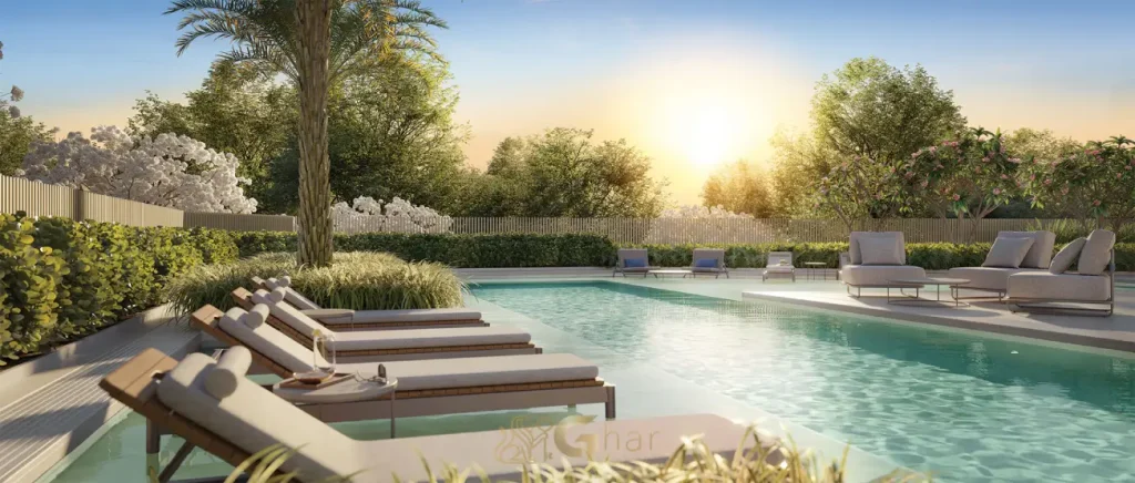 Piscina com deck molhado do Lindenberg Alto de Pinheiros em condomínio de alto padrão