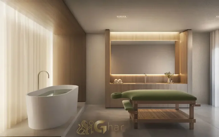 Sala de massagem do Lindenberg Alto de Pinheiros com ambiente de relaxamento