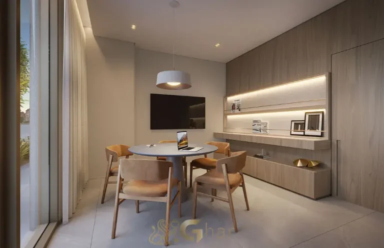 Sala de reuniões do Lindenberg Alto de Pinheiros com ambiente sofisticado no Alto de Pinheiros, São Paulo