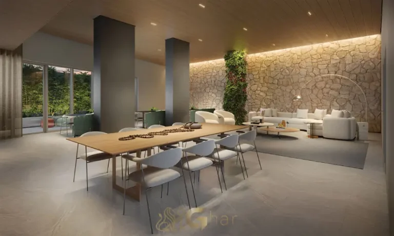 Salão de festas do Lindenberg Alto de Pinheiros em condomínio de alto padrão no Alto de Pinheiros