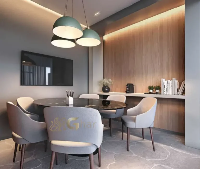 Sala de reuniões do Lindenberg Groenlândia 77 com ambiente elegante e funcional