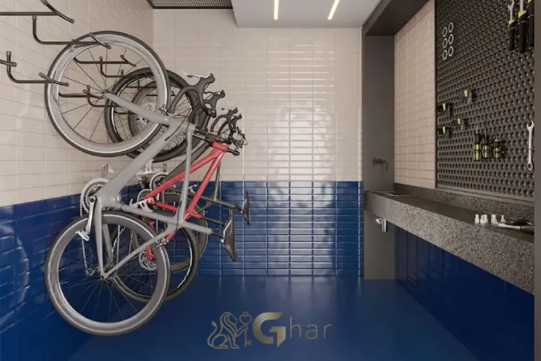 Bicicletário do Lindenberg Guarará em condomínio de alto padrão no Jardim Paulista