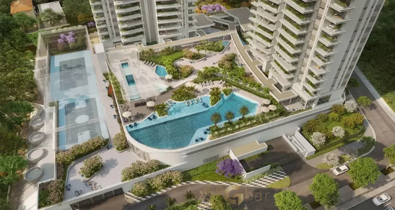 Área de lazer do Lindenberg Ibirapuera no Paraíso vista aérea