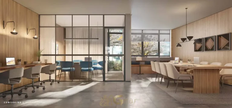 Espaço coworking no condomínio Lindenberg Ibirapuera Paraíso