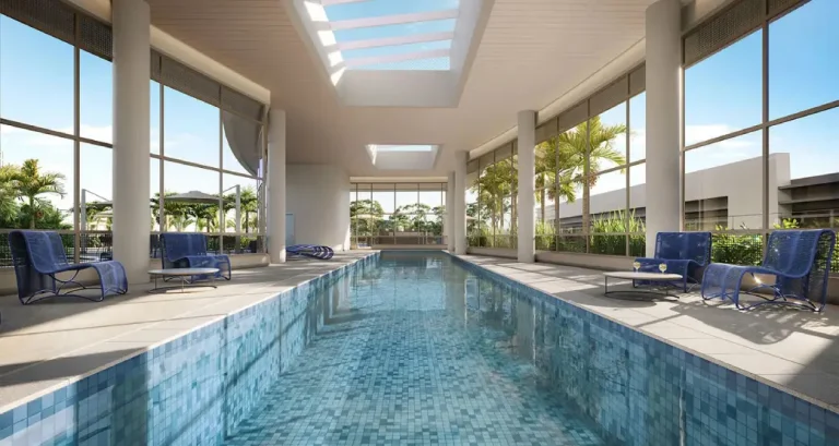 Piscina com raia de 25 metros no Lindenberg Ibirapuera Paraíso
