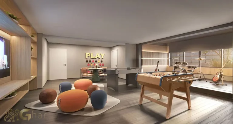 Salão de jogos no condomínio Lindenberg Ibirapuera Paraíso