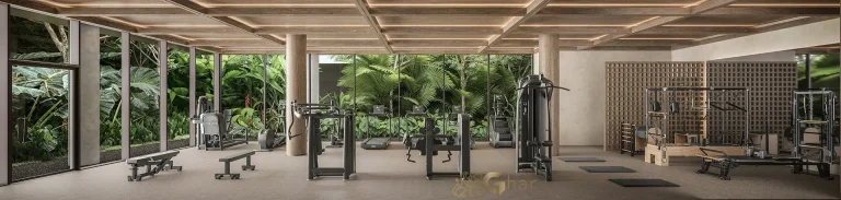 Academia fitness do Lindenberg Moema equipada em condomínio de alto padrão