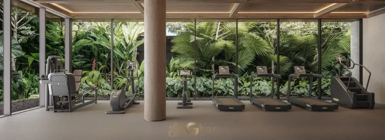 Área de musculação e treino na academia do Lindenberg Moema