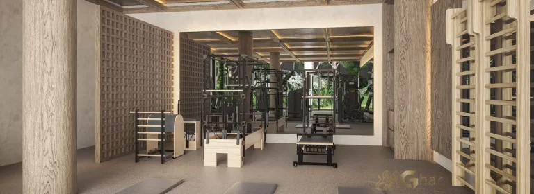 Sala de pilates do Lindenberg Moema em condomínio de alto padrão