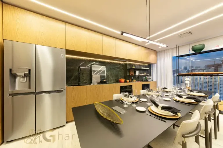 Cozinha do apartamento decorado Lindenberg Reserva Itaim com design moderno