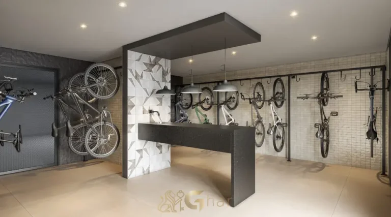 Bicicletário do Lindenberg Reserva Paraíso em condomínio de alto padrão no Paraíso