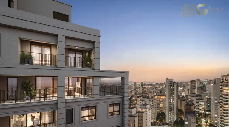 Fachada com varandas do Lindenberg Reserva Paraíso em condomínio de alto padrão no Paraíso