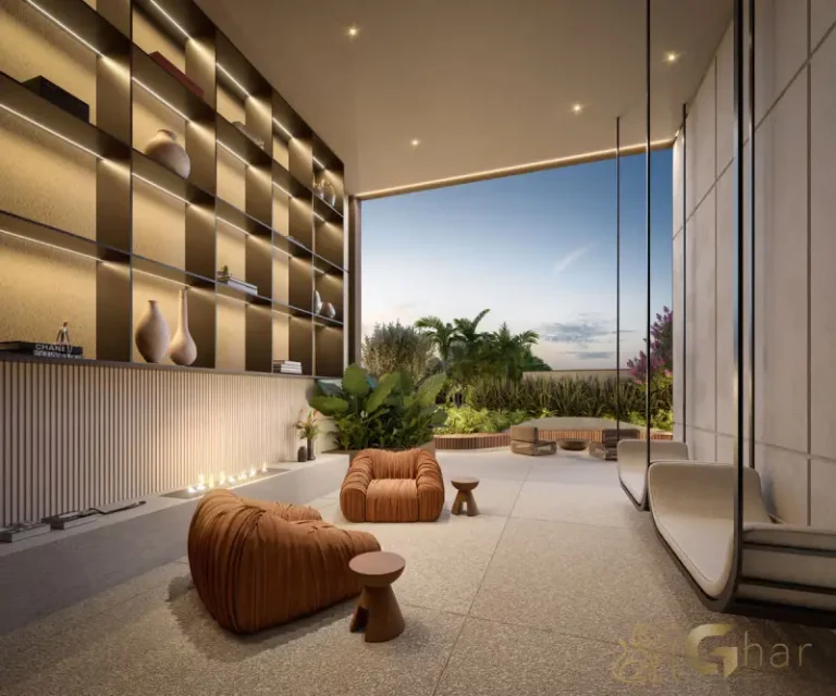 Lounge do Lindenberg Reserva Paraíso em área comum de condomínio de alto padrão no Paraíso