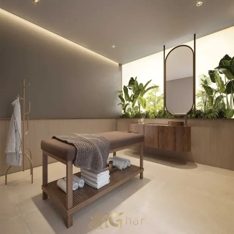 Sala de massagem do Lindenberg Reserva Paraíso em condomínio de alto padrão no Paraíso