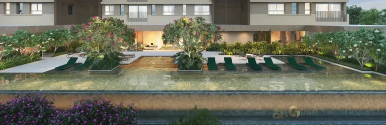 Piscina com deck molhado do Lindenberg Vista Alto de Pinheiros em área de lazer exclusiva