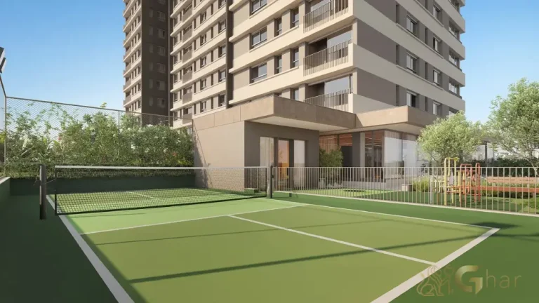 Bicicletário do Quadra de tênis do Lindenberg Vista Alto de Pinheiros integrada às áreas de lazer