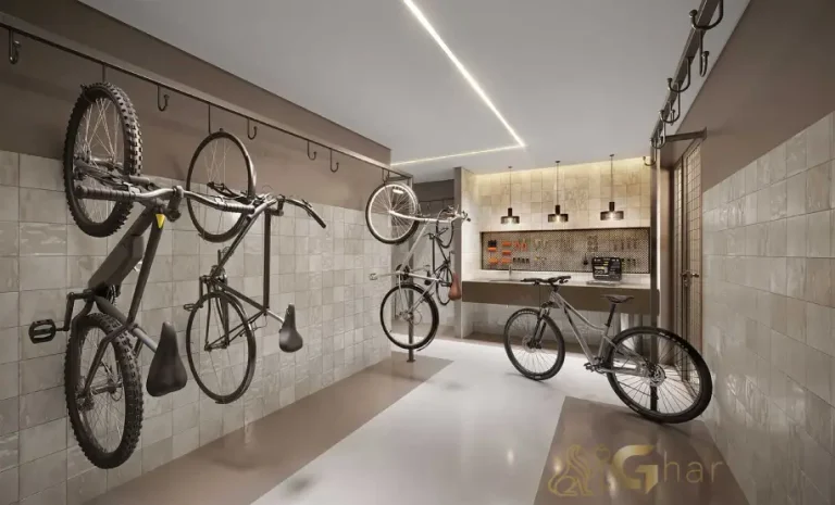 Bicicletário do Lindenberg Vista Brooklin com estrutura moderna e segura no Brooklin São Paulo