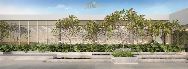 Espelho d’água do Lindenberg Vista Brooklin com paisagismo sofisticado e áreas de convivência