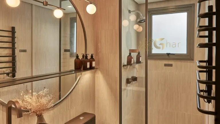 Banheiro do apartamento decorado de 88 m² no MAC Campo Belo