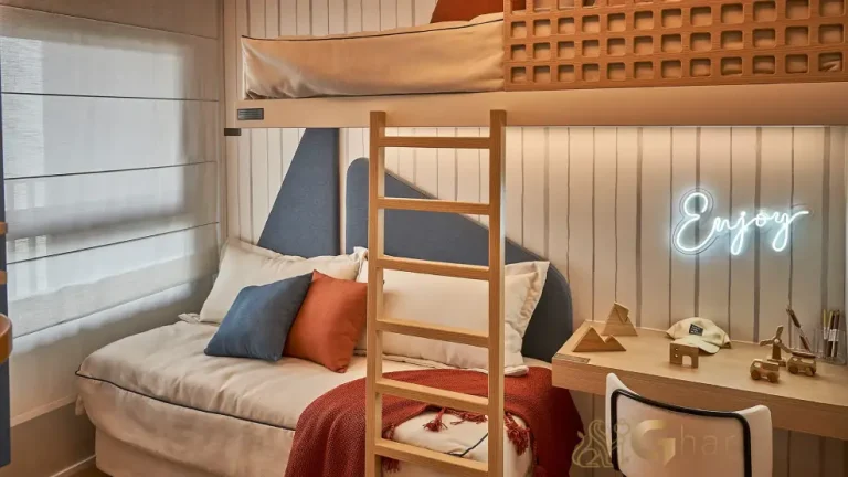 Suíte do apartamento decorado de 88 m² no MAC Campo Belo