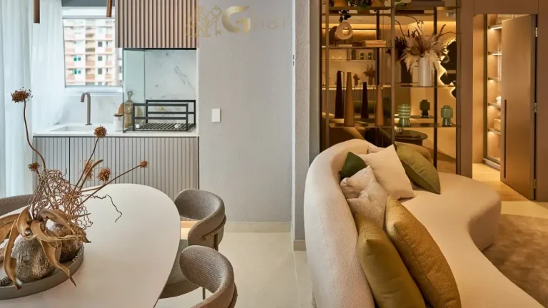 Terraço gourmet do apartamento decorado de 88 m² no MAC Campo Belo