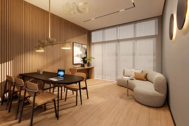 Coworking do MAC Campo Belo com ambiente moderno para trabalho remoto