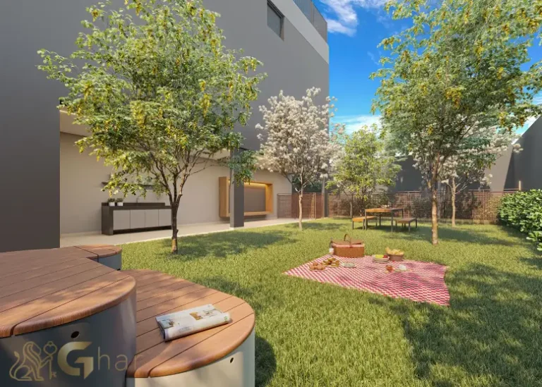 Espaço externo para piquenique no MAC Campo Belo com área ao ar livre