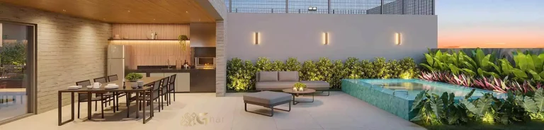 Espaço gourmet & spa do MAC Campo Belo para uso privativo dos moradores