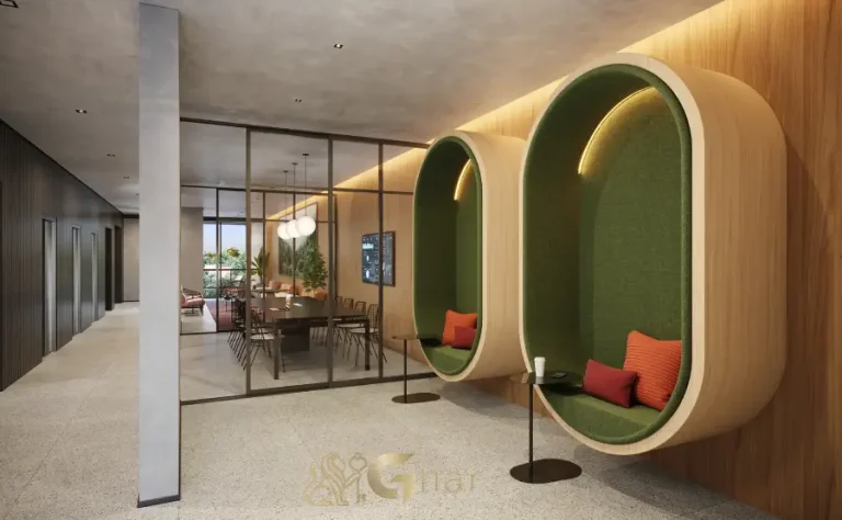 Coworking do MAC Pinheiros com espaço funcional e moderno