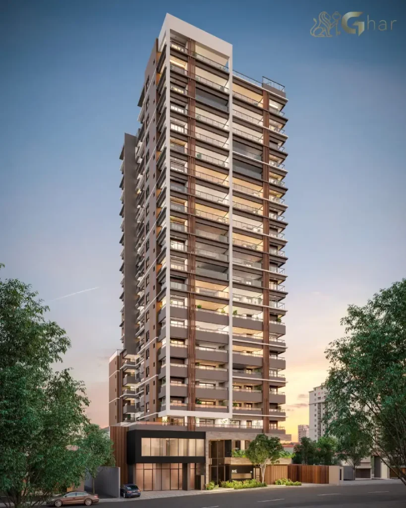 Fachada do condomínio MAC Pinheiros em Pinheiros São Paulo