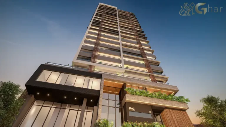 Fachada com varandas do condomínio MAC Pinheiros em Pinheiros