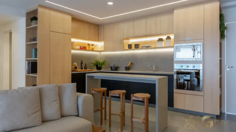 Cozinha do apartamento decorado de 92 m² no Máden Vila Madalena
