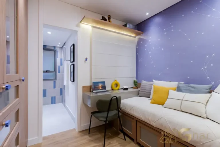 Suíte 2 do apartamento decorado de 128 m² no Madre 914 Mooca