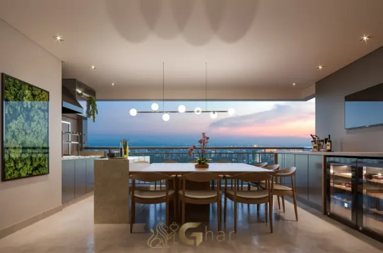 Terraço gourmet do apartamento decorado de 102 m² no Madre 914 Mooca