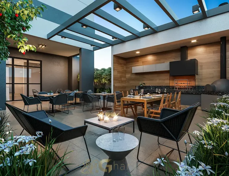 Churrasqueira com forno de pizza do Madre 914 Mooca em espaço gourmet