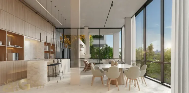 Espaço gourmet do condomínio Monã The Grand Lodge em Moema