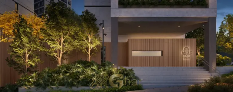 Entrada principal do condomínio Monã The Grand Lodge em Moema