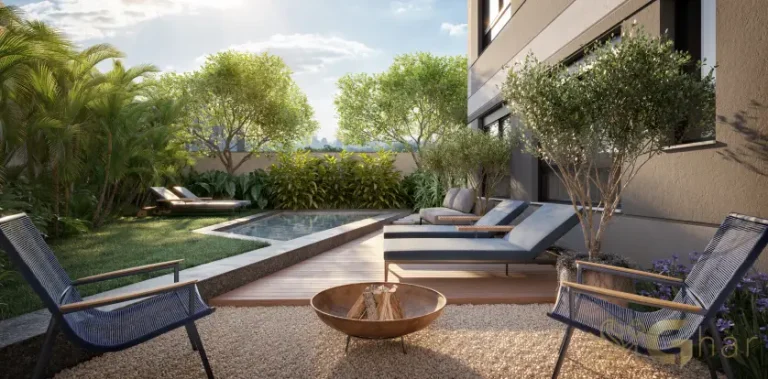 Jardim da torre garden do Monã The Grand Lodge em Moema