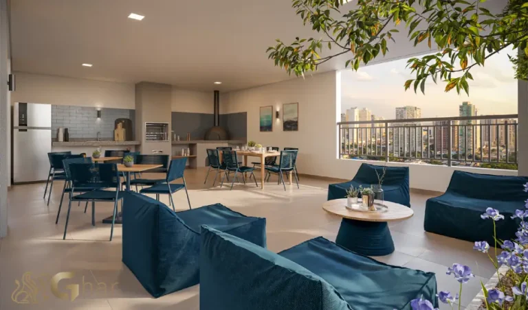 Churrasqueira com forno para pizza do Oásis Condomínio Clube na Vila Guilhermina