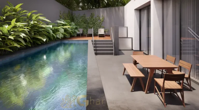 Piscina do Okena Moema Suítes em condomínio de studios em Moema