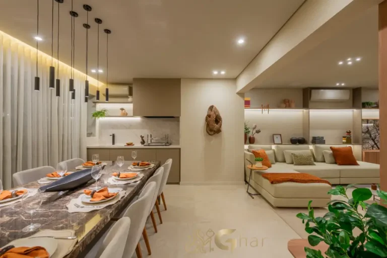 Varanda gourmet do apartamento decorado de 121m² no Parque Diálogo Vila Ema Residences