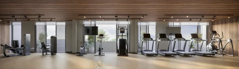 Academia fitness completa do Parque Diálogo Vila Ema Residences