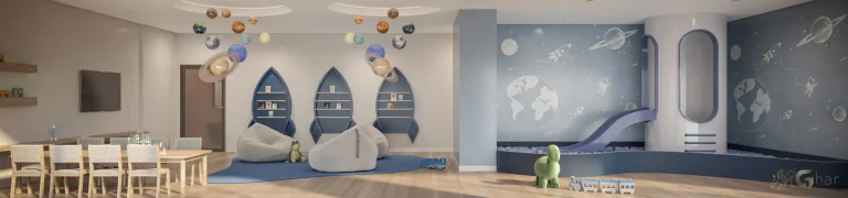 Brinquedoteca do Parque Diálogo Vila Ema Residences para crianças