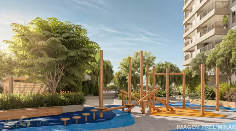 Playground aventura infantil no Parque Diálogo Vila Ema Residences