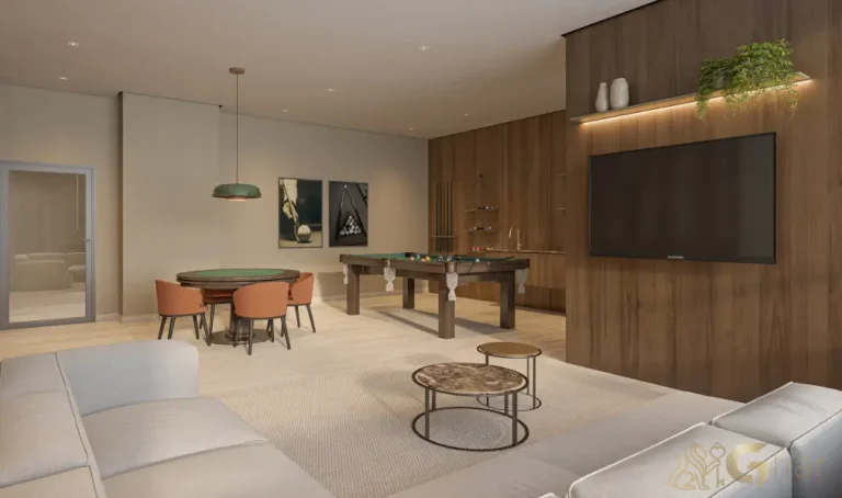 Sports Bar moderno do Parque Diálogo Vila Ema Residences